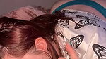 Curvy babe woke him up and sucked his cock and balls