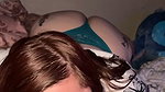 Curvy babe woke him up and sucked his cock and balls