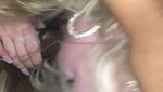 Deep blowjob from blonde and pussy eating