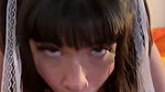 Goth baddie giving a sloppy blowjob to BBC