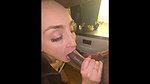Hot white chick sucked and fucked a black cock