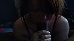 Redhead amateur MILF sucks BBC slow