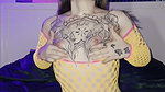 Sexy tatted snowbunny fucks BBC