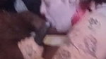 Thick wife enjoying sloppy blowjob first BBC