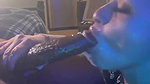Watch it get hard inside her mouth