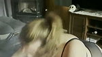 White mature mom slobber over a bbc in her trailer home