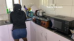 Step Dad Sneaked in to Fuck Wife Bestfriend Raw in the Kitchen