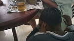 Dining Table Hot Pussy Sucking