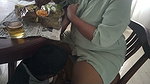 Dining Table Hot Pussy Sucking