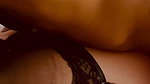 Wife in lingerie, stockings, and heels pounded by BBC with her legs pinned back (2