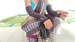 Back saree with pink panty me hot sexy bhabhi ki chudai