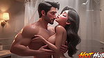 Cute couple fucking in the shower romantic shower sex