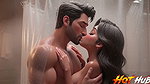 Cute couple fucking in the shower romantic shower sex
