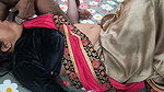 Indian beautiful bhabhi big boobs chested on husband and enjoying sex with her lover and cumshot on her face