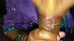 Indian sister in law giving blowjob