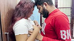Step Sister and Step Brother Part 1, Hot Hard Romance in Bedroom with Long Lip Lock