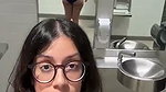 Desi hot indian girl getting wild in american college washroom  1