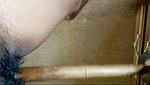 Horny GF Giving a Blowjob & Fucking her Pussy with a Stick and a Brush  4