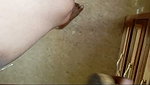 Horny GF Giving a Blowjob & Fucking her Pussy with a Stick and a Brush  4