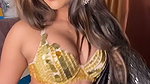 KHUSHI YADAV ENCHANTING HOTTIE FAPWORTHY IN BRA BLOUSE AND SAREE YUMMM  1