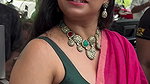 abhaya hiranami sexy boobs in pink saree  1