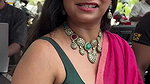 abhaya hiranami sexy boobs in pink saree  1