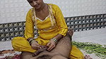 Desi Beauty Blowjob with Ball Massage in Traditional Clothes