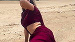 Awesome sexy girl open boobs and hip panty expose photoshoot 1
