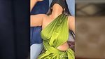 Desi Wife in Saree without blouse shows boobs 1