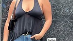 Neha Sharma hottest plumpy boobs show at public 1