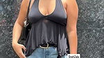 Neha Sharma hottest plumpy boobs show at public 1