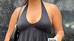 Neha Sharma hottest plumpy boobs show at public 1