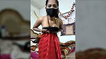 Village Bhabhi pressing her boobs and milking 1