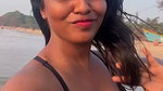 dusky girls sexy boobs in black bra 1