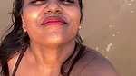 dusky girls sexy boobs in black bra 1