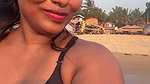 dusky girls sexy boobs in black bra 1