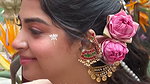 hot malayali girl sexy in traadtional white kerala costume 1