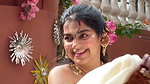hot malayali girl sexy in traadtional white kerala costume 1