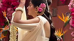 hot malayali girl sexy in traadtional white kerala costume 1