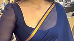 malayali new actress cute sexy navel in violet saree 1