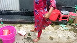 Amateur Desi Hot Step Stepmom Big Ass Big Nipple Outdoor Shower Exclusive Scene Captured by Her Step Stepson