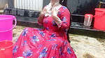 Amateur Desi Hot Step Stepmom Big Ass Big Nipple Outdoor Shower Exclusive Scene Captured by Her Step Stepson