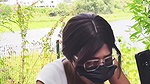 Outdoor Public Park Dildo Blowjob