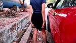 Roadside Tease and Squirt Near Stranger