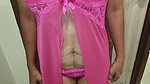 Telugu Anu Aunty in sexy Pink dress