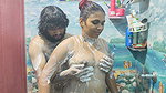 Bath Romance with Hand Job and Lip Lock