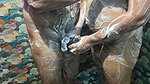 Bath Romance with Hand Job and Lip Lock