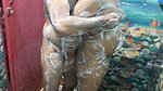 Bath Romance with Hand Job Ans Penis Rub on Ass