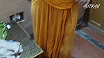Indian Desi Village Girl and Boy Forplay. Yellow Petticoat view Ass and Vulva.
