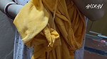 Indian Desi Village Girl and Boy Forplay. Yellow Petticoat view Ass and Vulva.